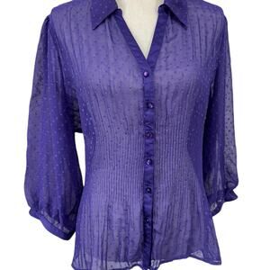 Sheer,Button Up, Gathered , Bishop Sleeve, Fairy,Goth,Whimsy,Flowing,See Through